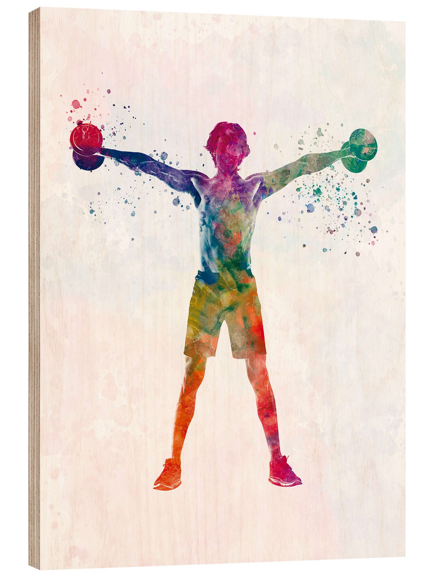 Posterlounge Wandbild Hanteltraining XIII, nobelart, erhältlich als Poster, Leinwandbild, Wandsticker oder Acrylglasbild