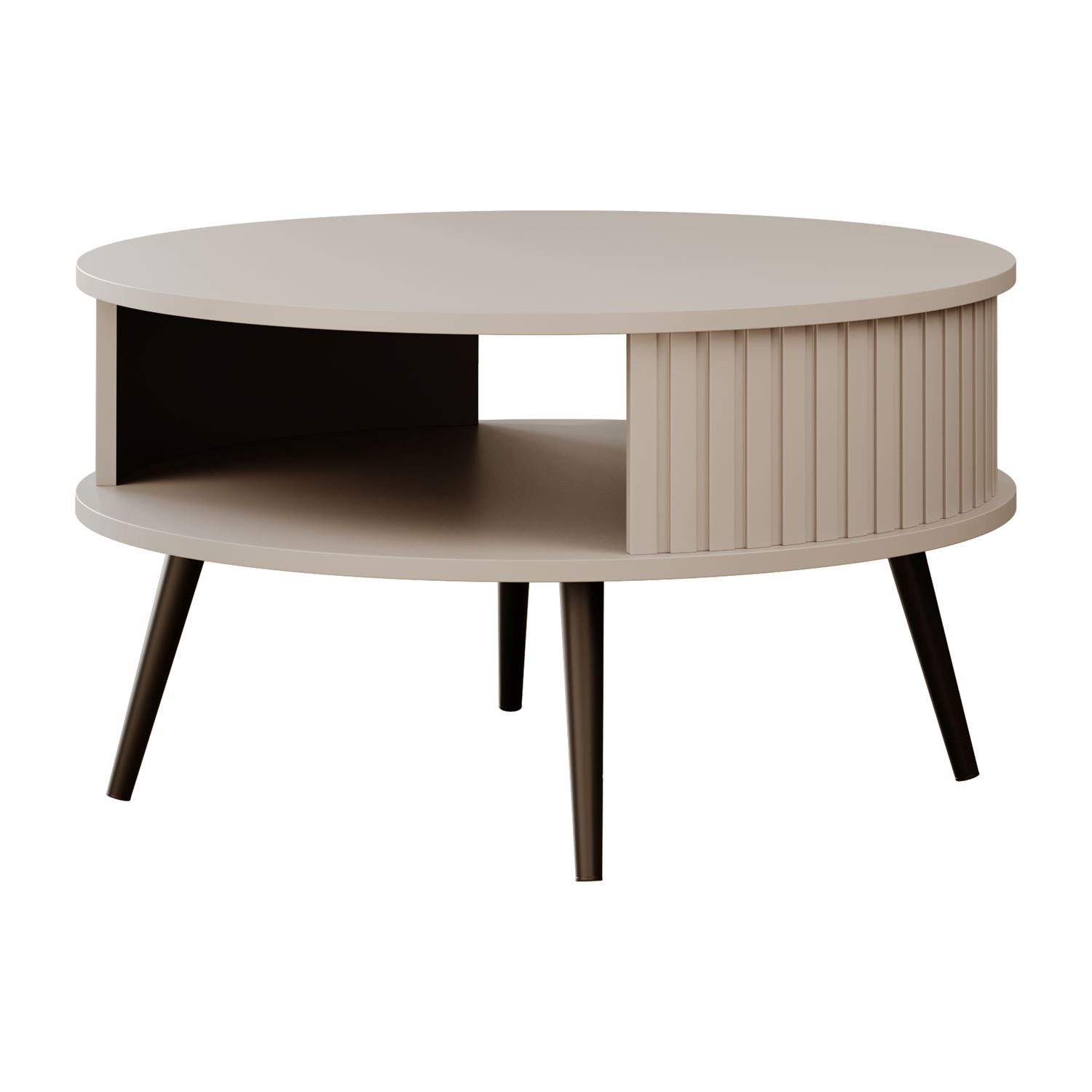 Lookway Couchtisch IVY Runder Sofatisch mit Ablage (1 Tisch), Durchmesser: ⌀ 76 cm, Höhe: 44 cm – Bild 5 von 5