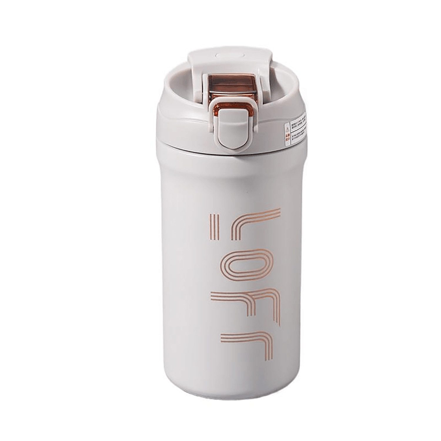 Rhein Beleuchtung Thermobecher Vakuum-Isolierbecher mit Doppelmund-Design (600ml), Hält warm und kalt, leicht zu tragen, rutschfester Boden