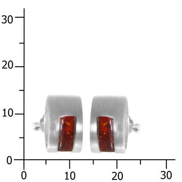 OSTSEE-SCHMUCK Paar Ohrstecker - Hilla - Silber 925/000 - Bernstein (2-tlg)