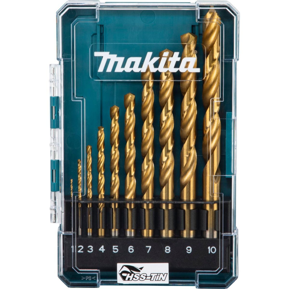 Makita Bohrer- und Bit-Set Bohrer-Set HSS 10tlg