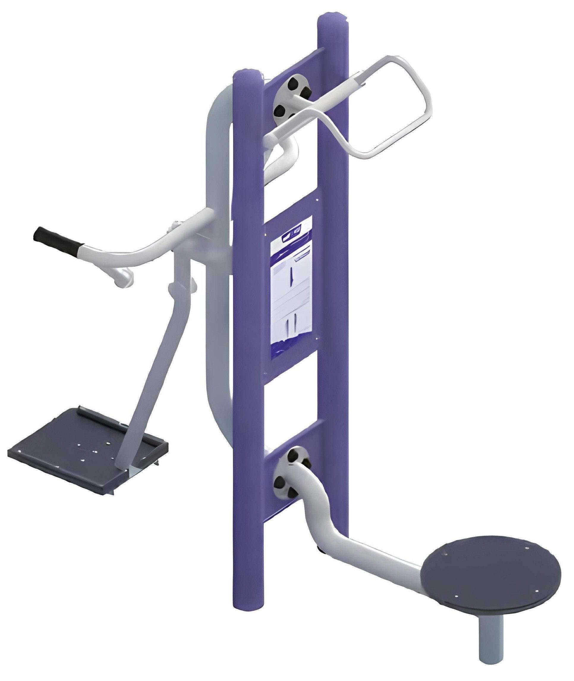 Xlmoebel Handmuskeltrainer Butterfly Sportgeräte Brustpresse, Seilzug und Schulterpresse (Straßensportgeräte), Hergestellt in Europa