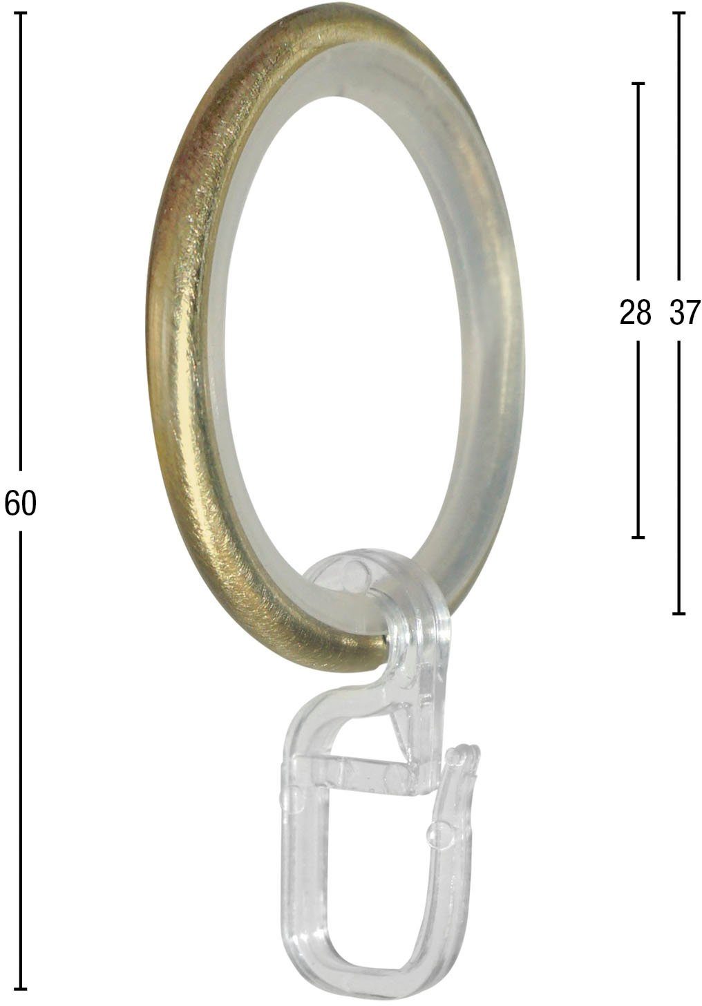 GARESA Gardinenring Ring mit Haken, (20-St), günstig online kaufen