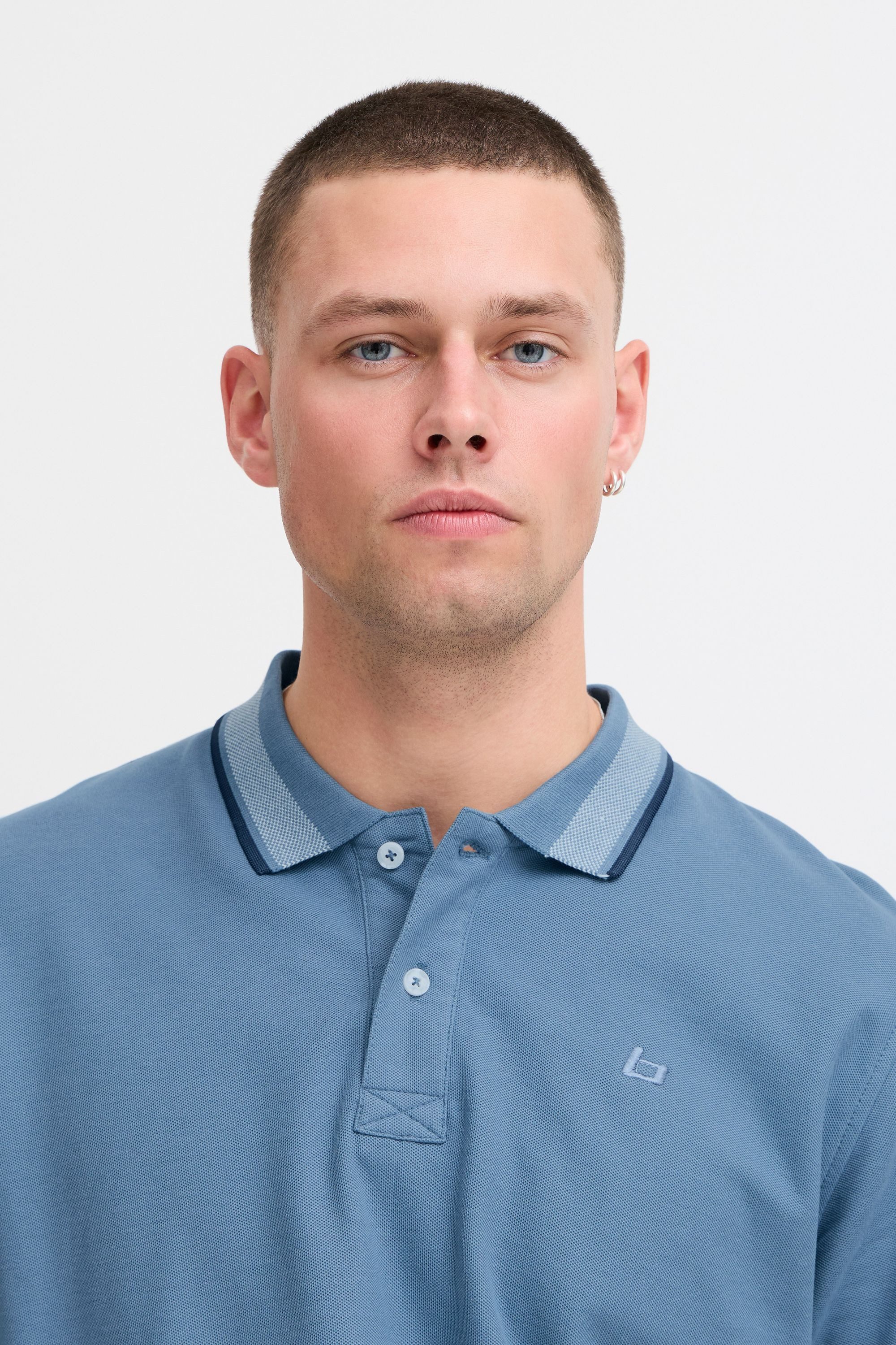Blend Poloshirt BHElmo (1-tlg) Klassisches Poloshirt mit Stickerei
