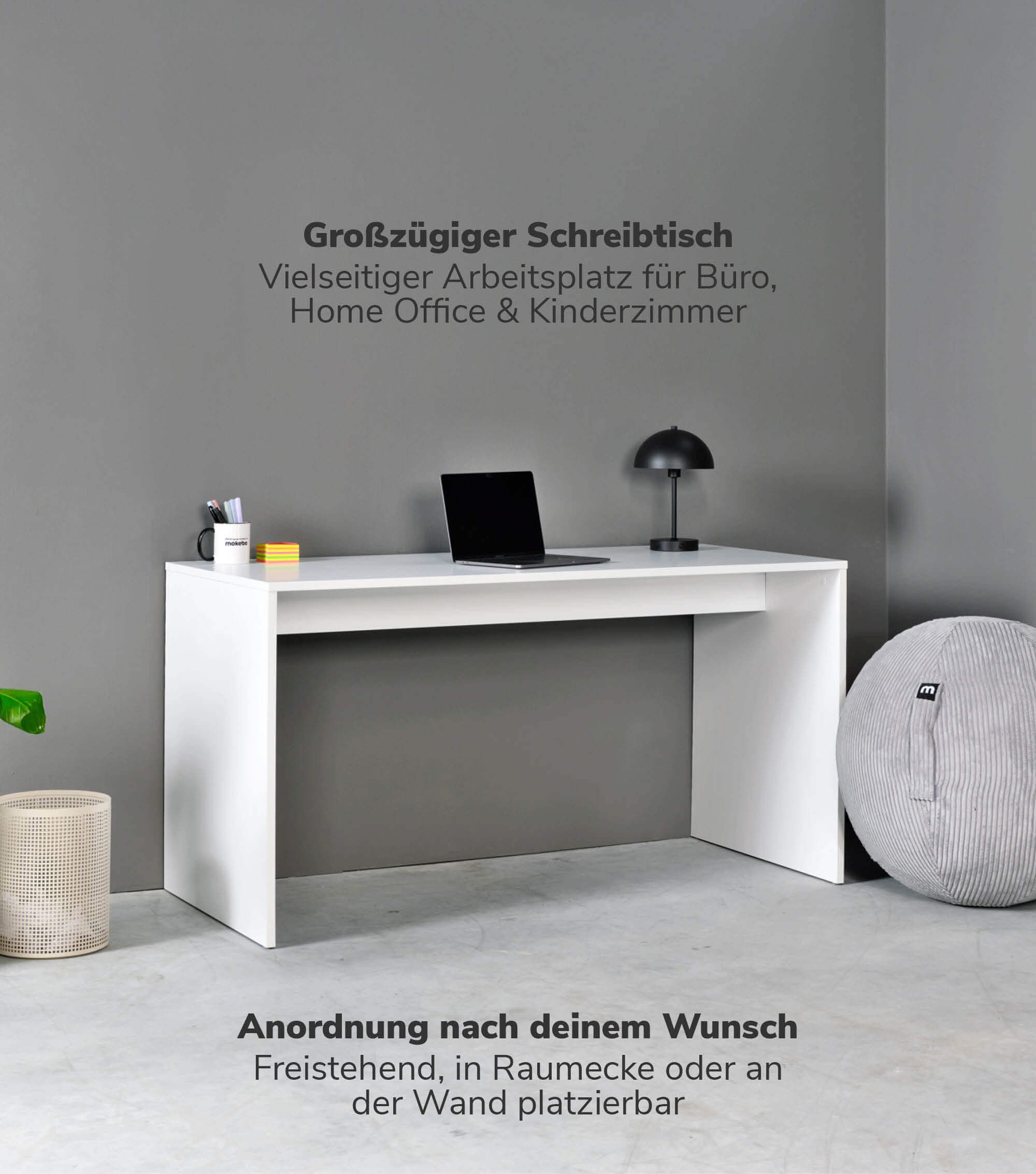 mokebo Schreibtisch Der Produktive, Bürotisch, Arbeitstisch, günstig online kaufen