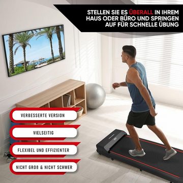 JUNG Laufband Elektrisches Laufband, Klappbar leise,bis 100kg Laufband für Zuhause (Lauf Band Elektrisch, Walking Pad, Treadmill für Zuhause, Sportgeräte für Zuhause, für abnehmen Sport, für Haus, Joggen), Laufbänder, Winter laufen, Sport