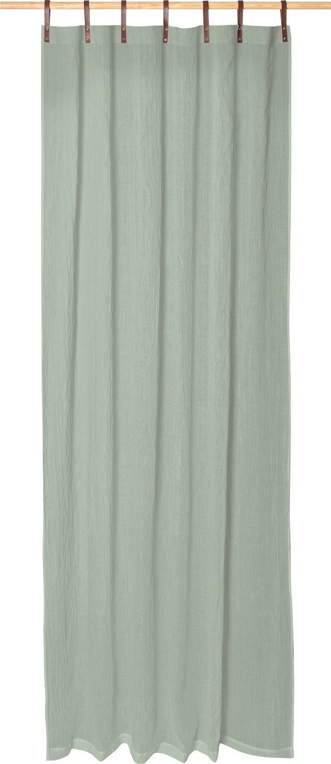 Magma Heimtex Vorhang Schlaufenschal Lederschlaufen ca. günstig online kaufen