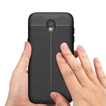 König Design Handyhülle Samsung Galaxy J5 (2017), Samsung Galaxy J5 (2017) Handyhülle Backcover Grau