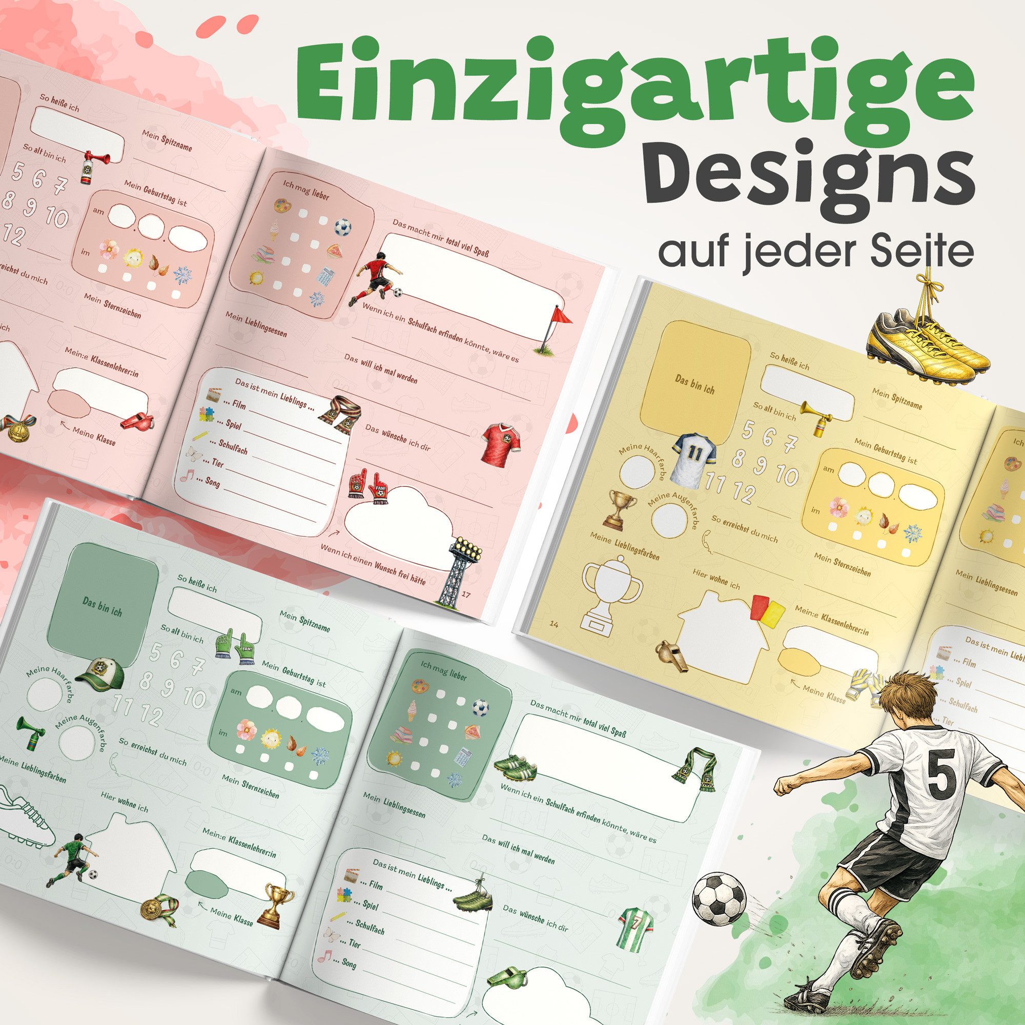 Eulentaler Freundebuch Junge (Schule) I von Pädagogen gestaltet, Autos, Monstertrucks & Goldprägung, Geschenk für Schulkinder