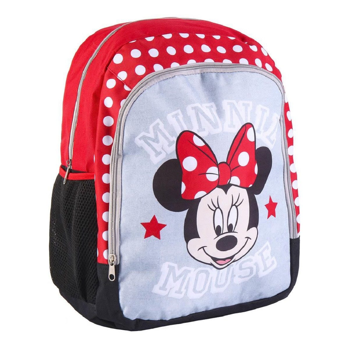 Disney Minnie Mouse Kinderrucksack Rucksack mit Fächern Praktische Tasche für Schule und Freizeit