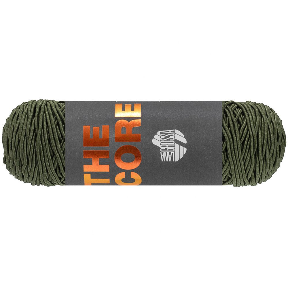 LANA GROSSA THE CORE Häkelwolle, 85 m (stabiles, umwickeltes Baumwollgarn - ideal für Deko-Artikel und Taschen), 100 g