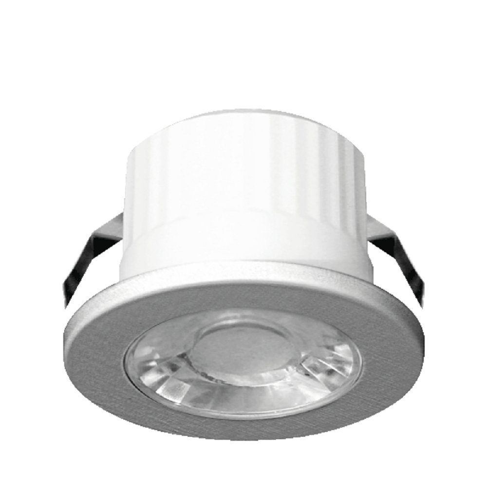 Braytron LED Deckenleuchte Braytron LED Mini Einbaustrahler 3W Spot IP54 Wassergeschützt 240lm, LED fest integriert Silber | Deckenlampen
