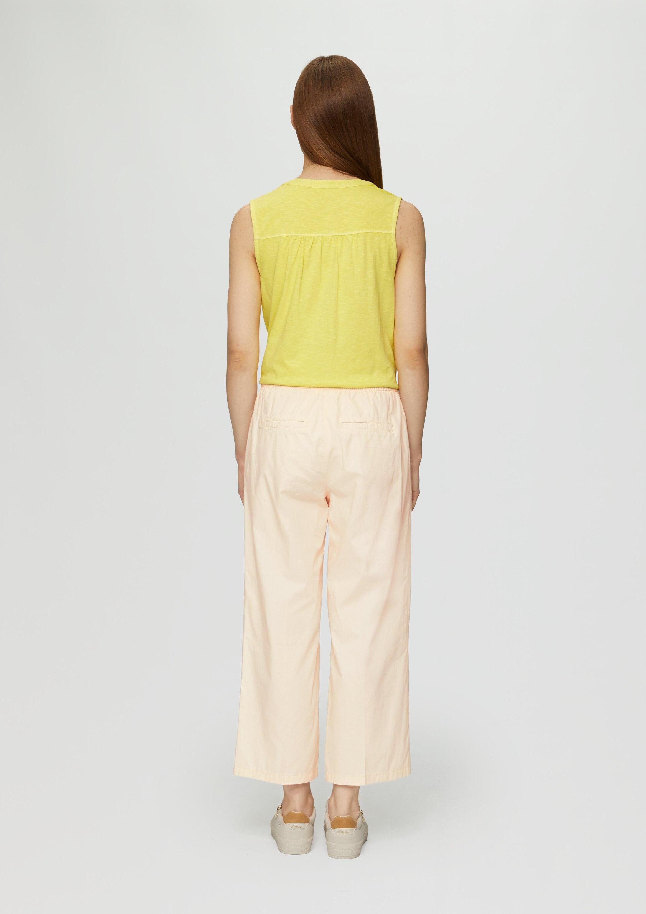 s.Oliver Culotte Hose Culotte aus Baumwolle mit Elastikbund und Tunnelzug