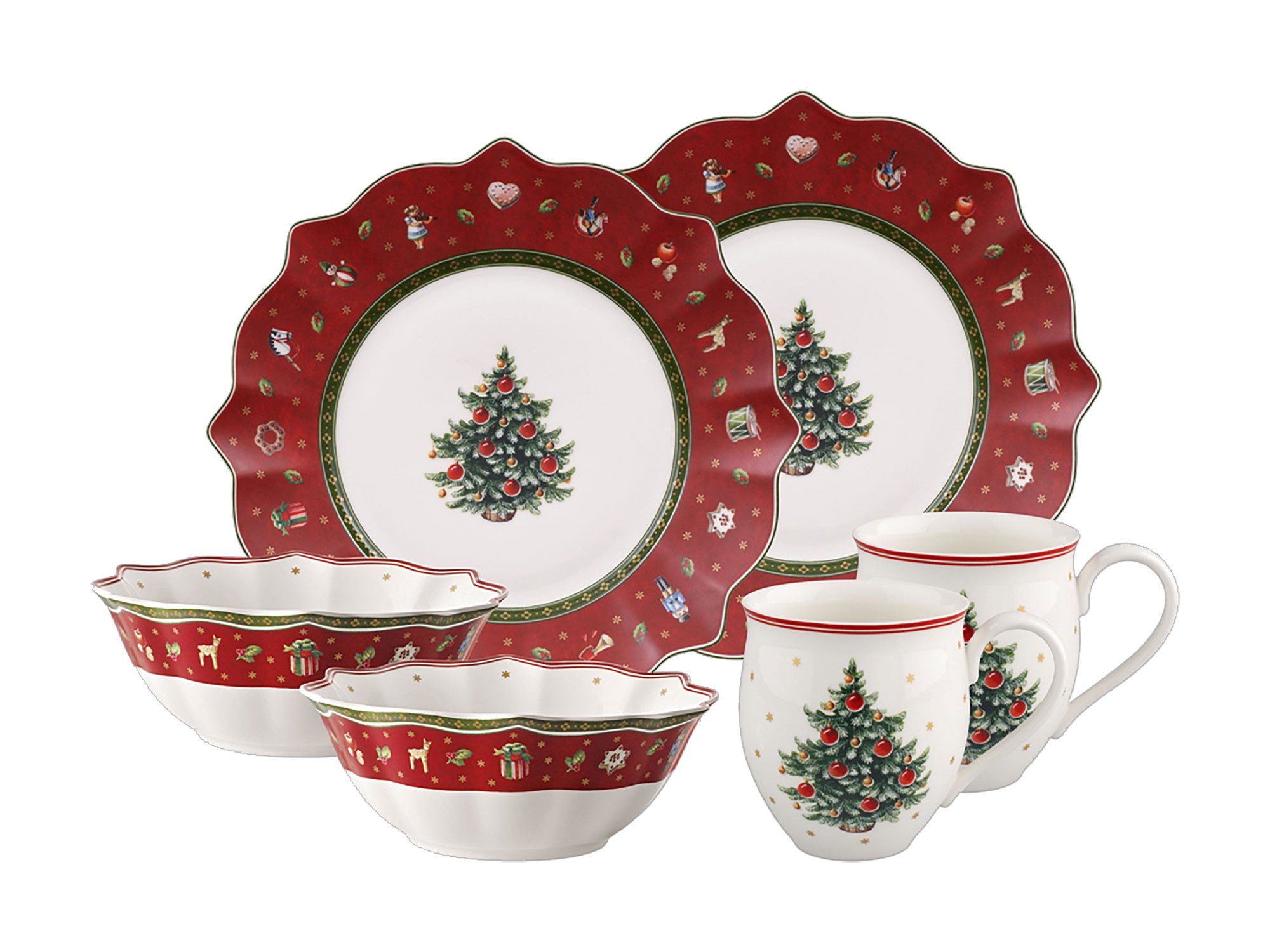 Villeroy & Boch Geschirr-Set Frühstücksset 6-tlg. Toy's Delight, Premium Porcelain