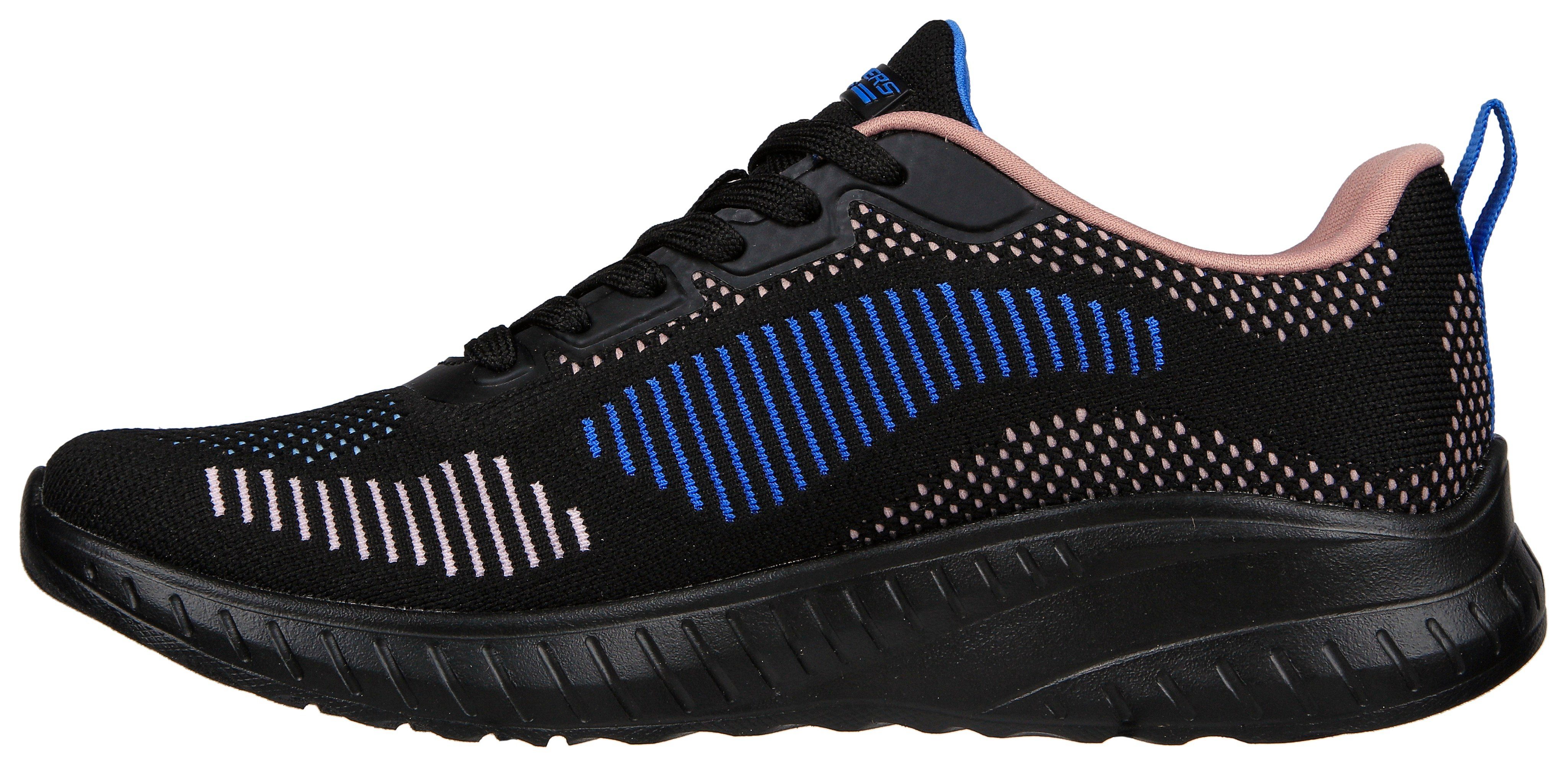 COLOR schwarz-kombiniert Skechers Farbkombi CRUSH in Sneaker CHAOS BOBS toller SQUAD