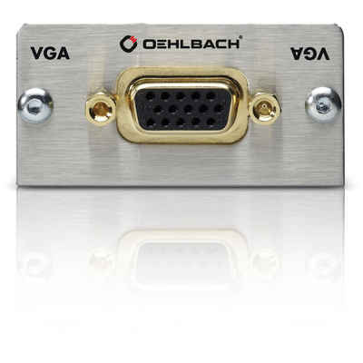 Oehlbach »MMT-C VGA VGA-Multimedia-Einsatz mit Kabelpeitsche - Silber« Audio- & Video-Adapter