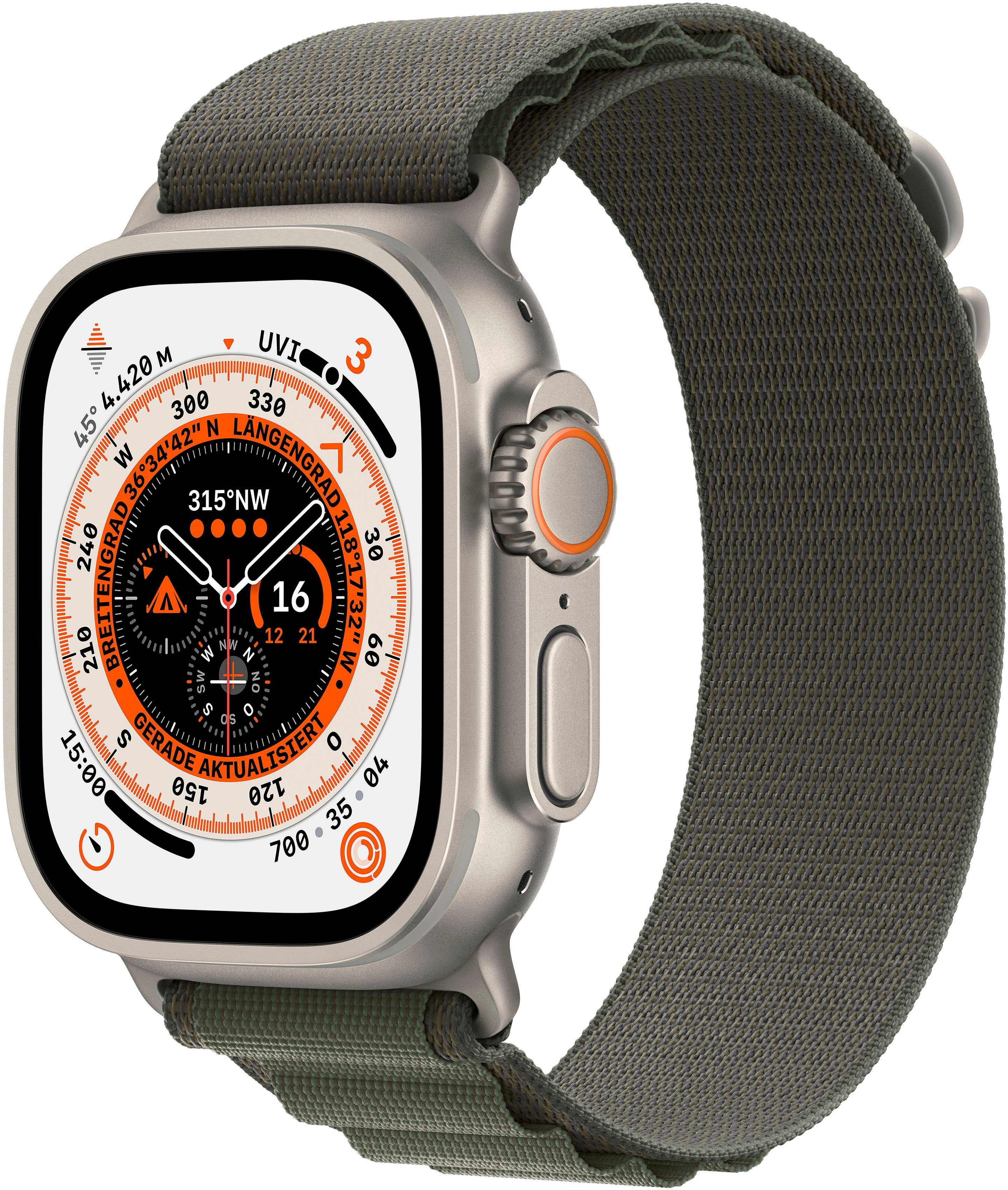 Apple Watch Ultra GPS + Cellular 49mm Alpine S Watch, Gemacht für extreme Anforderungen