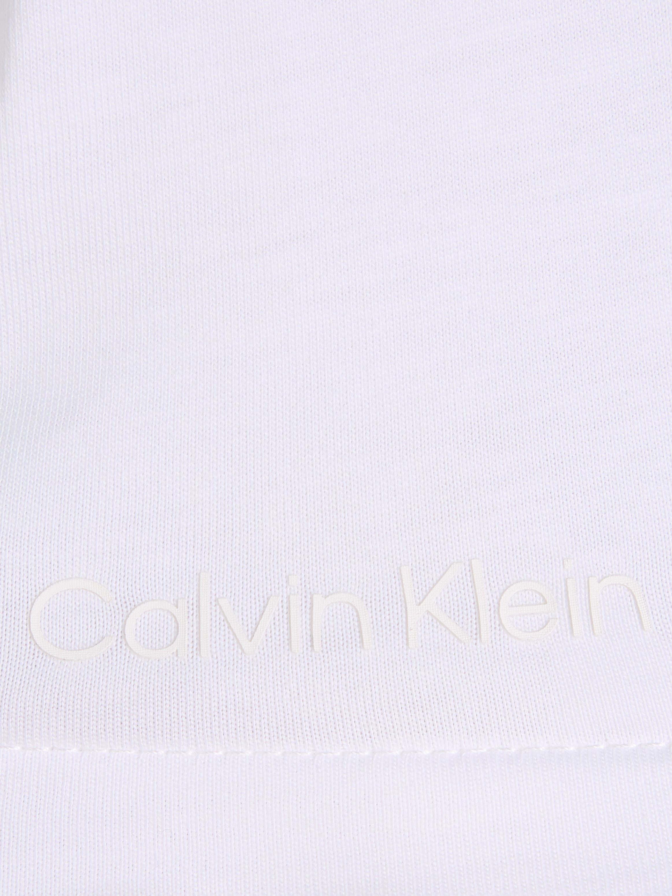 Calvin mit V-Ausschnitt Klein T-Shirt weiß