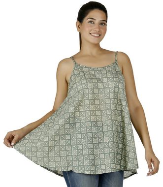 Guru-Shop T-Shirt Boho Trägertop, luftiges Top aus Baumwolle -.. Festival, Ethno Style, alternative Bekleidung