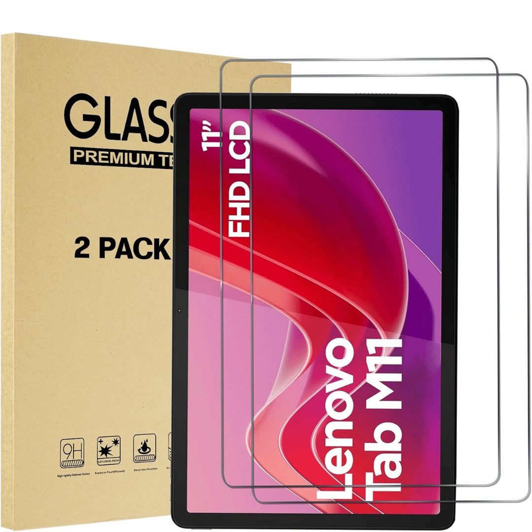 SmartUP Displayschutzglas 2X Schutzglas für Lenovo Tab M11 Panzerfolie Display Full Screen 9H für Lenovo Tab M11