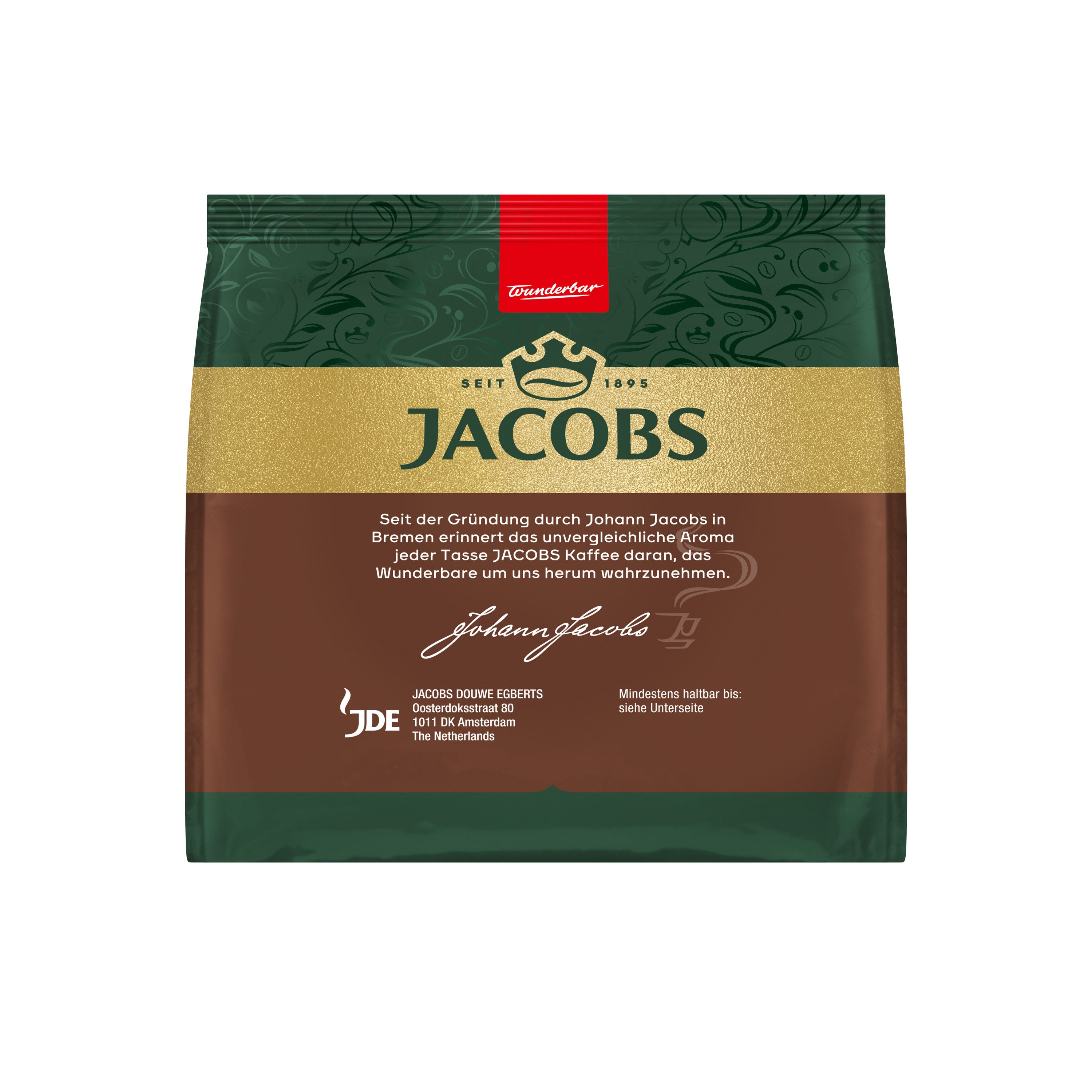 JACOBS Kaffee Pads Crema kräftig Senseo kompatibel 10 x 18 = 180 Getränke, (Packung, 10er Pack) – Bild 3 von 4