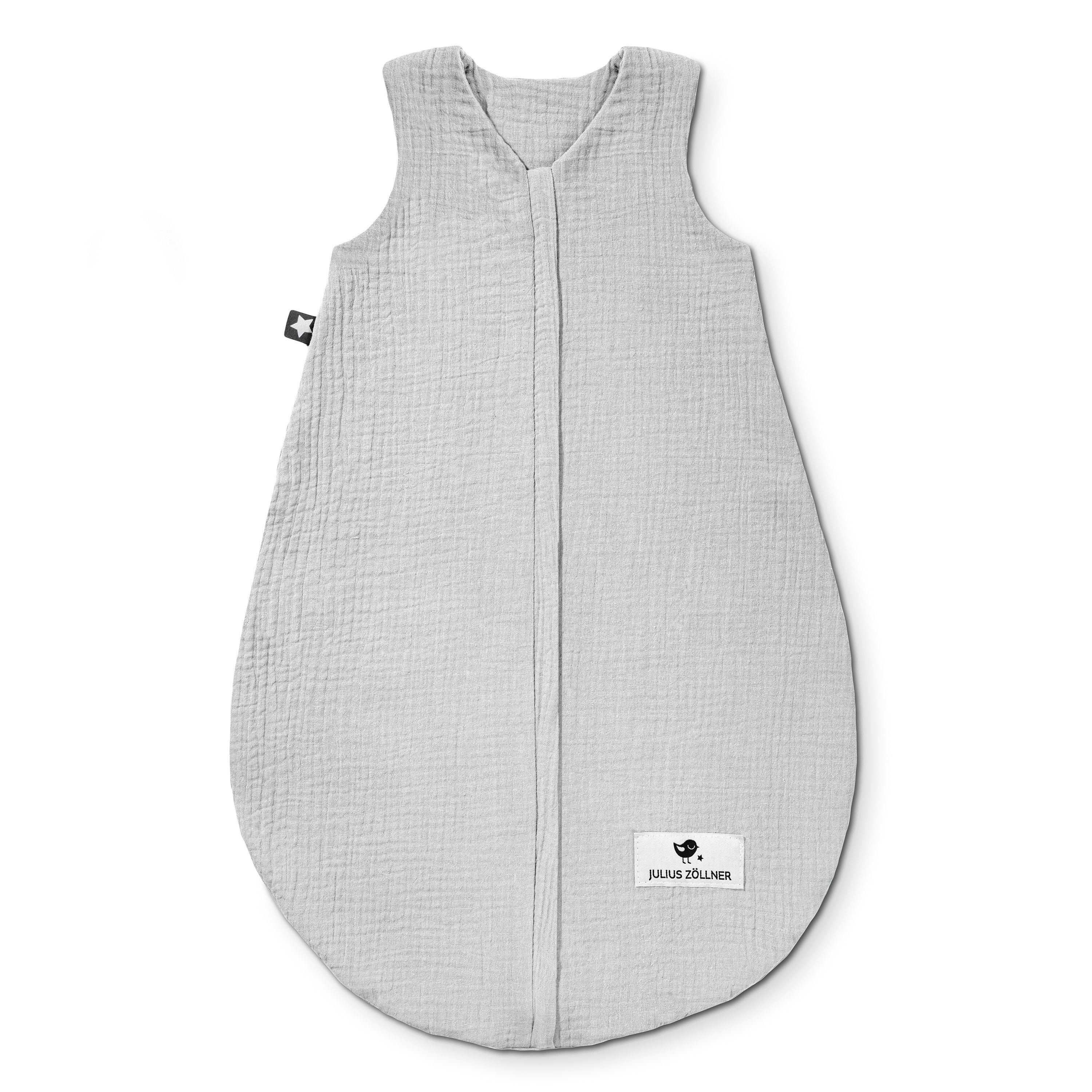 Julius Zöllner Babyschlafsack Sommerschlafsack Musselin grau 56