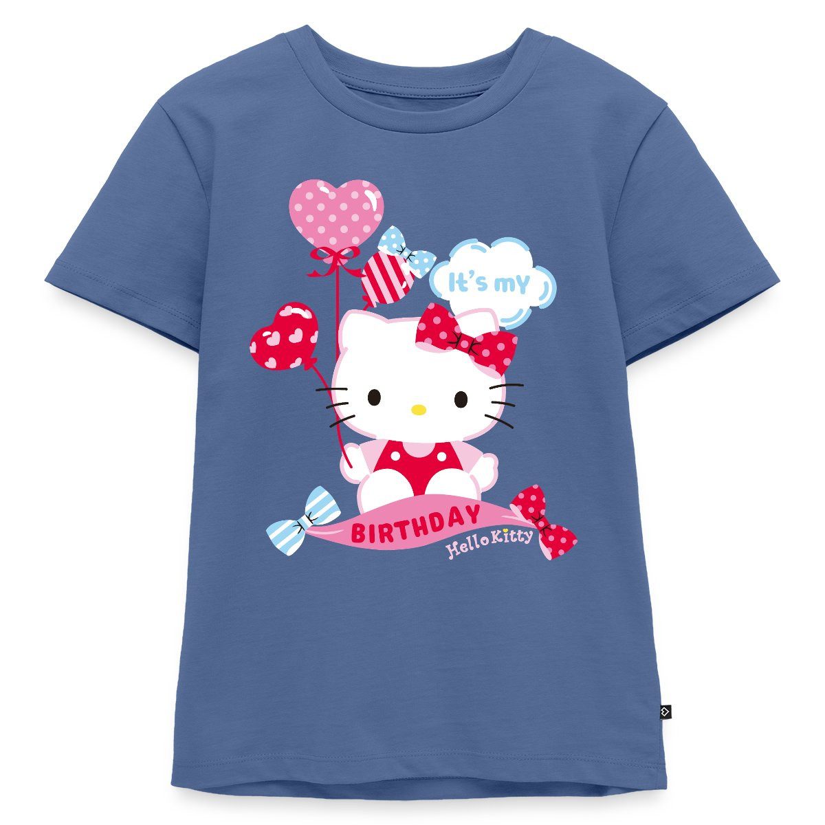 T-Shirt Hello Kitty Mit Ballons Mein Geburtstag Kinder Premium T-Shirt