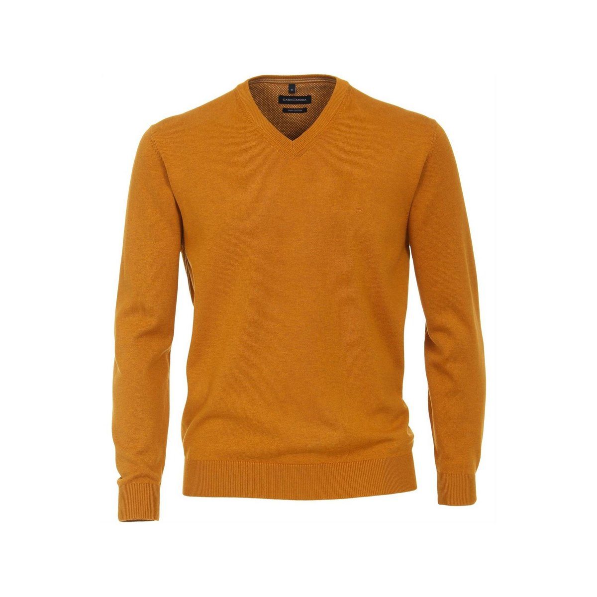 Orange (1-tlg) V-Ausschnitt-Pullover gelb VENTI