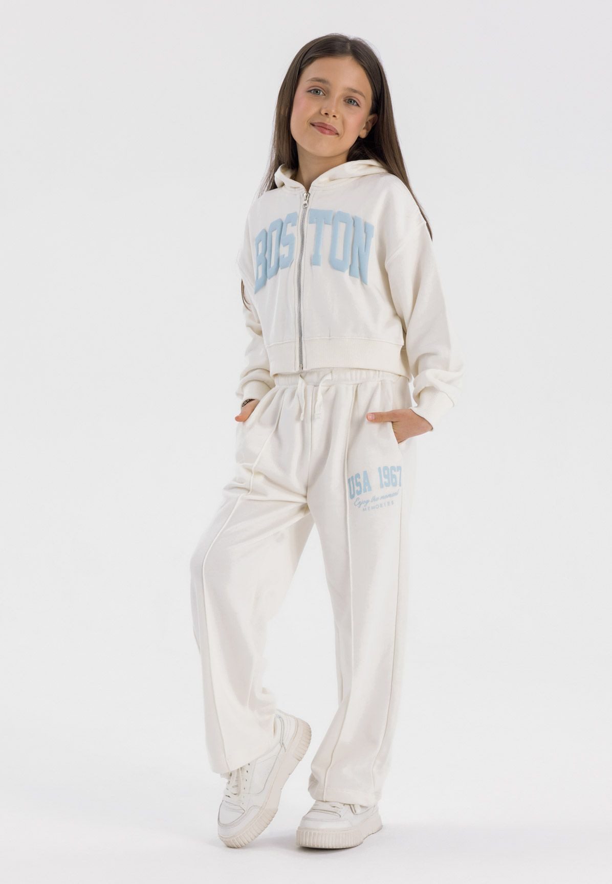 MINOTI Jogginganzug Trainingsanzug mit Kapuzenpulli (3y-14y) (2-tlg)