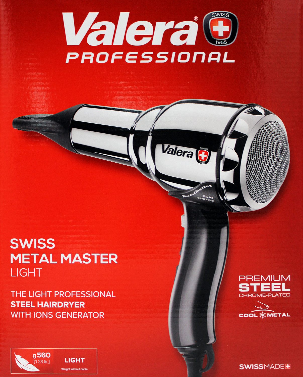 Valera Haartrockner 584.01IDSILVER Swiss Metal Master Light Haartrockner silber 2000W