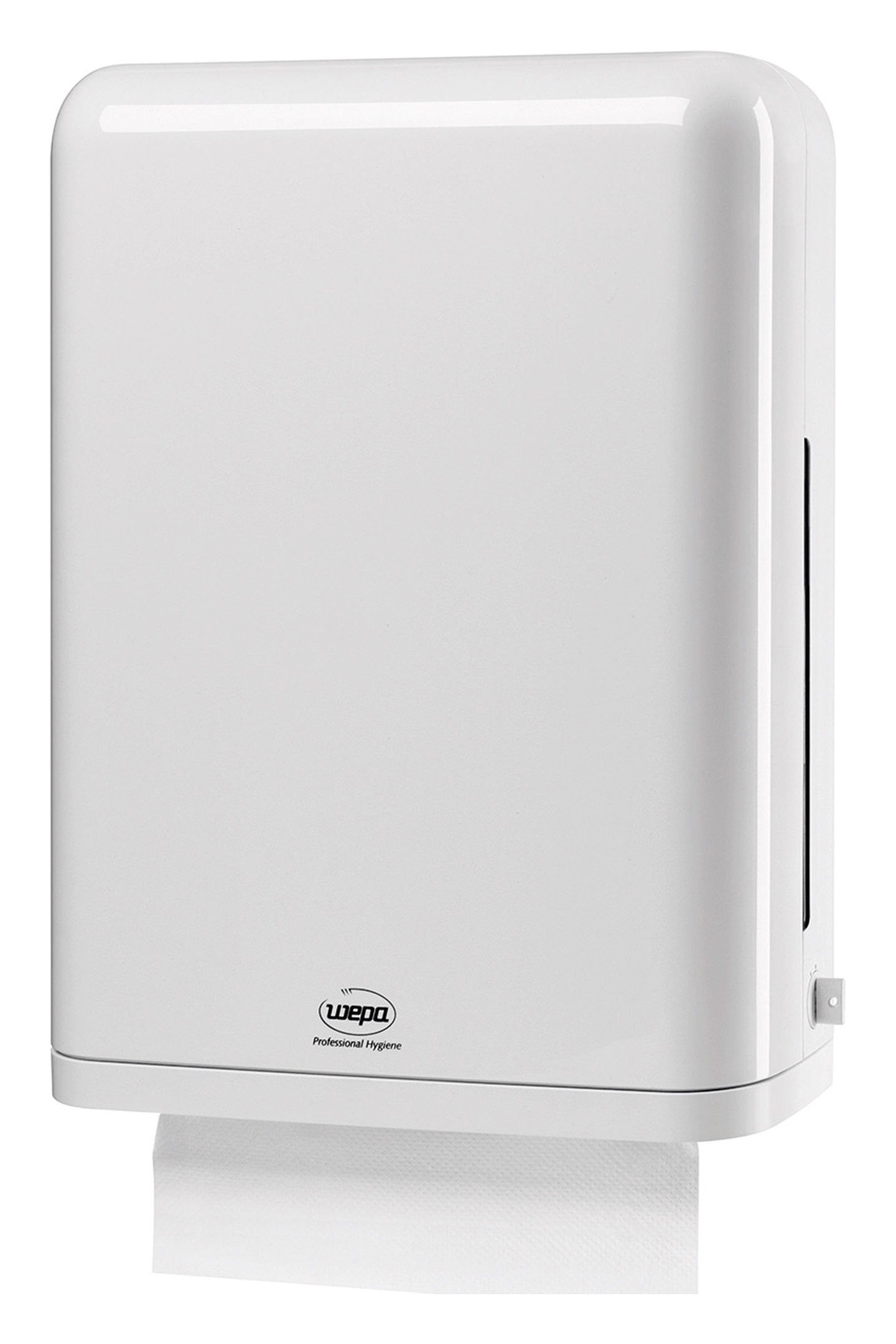WEPA Papiertuchspender, Handtuchspender Kunststoff grau / weiß 440 x 372 x 151 mm