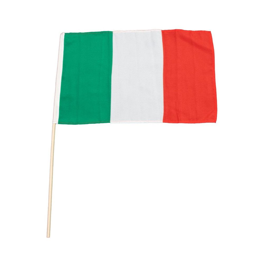 VertriebsArena GmbH Fahne Italien-Fahne 30x45cm mit Holzstock