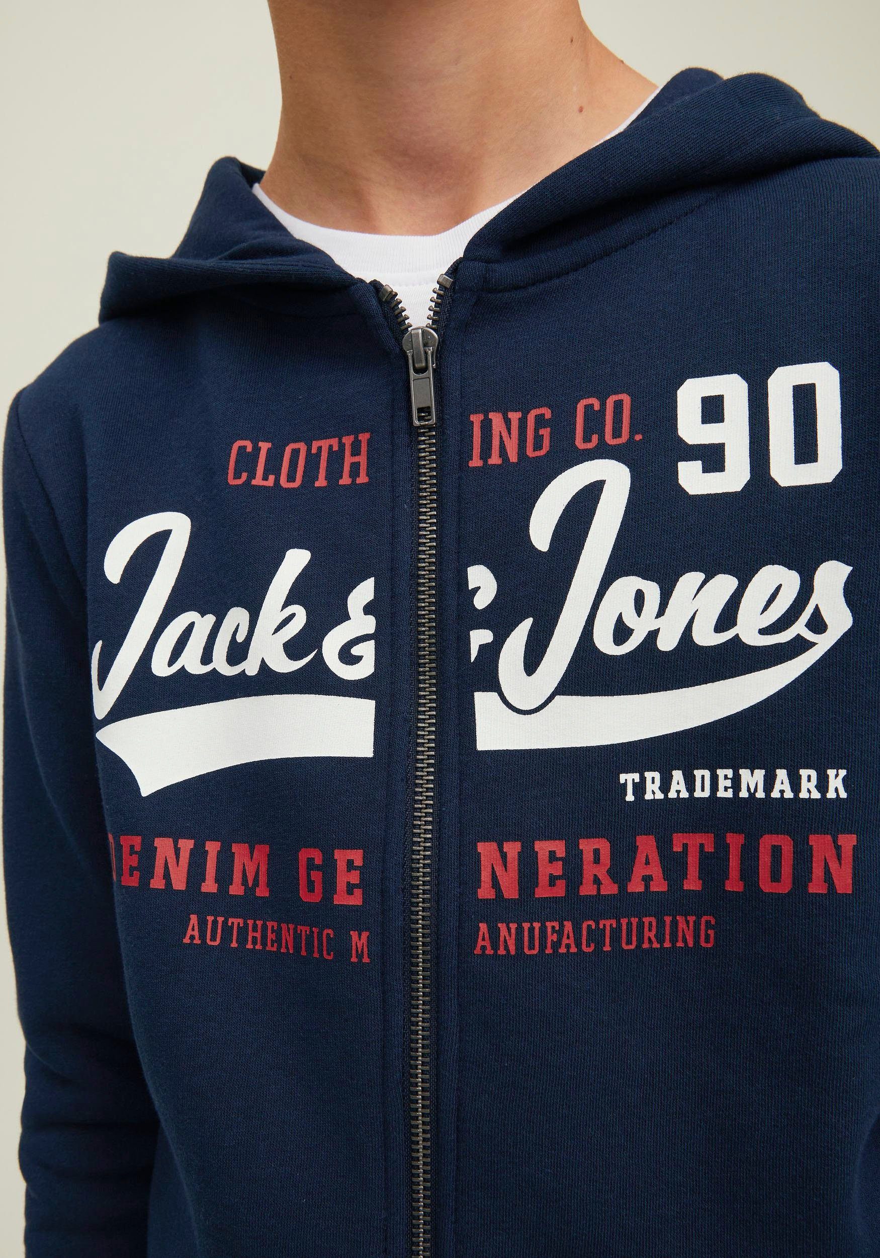 Jones blazer Kapuzensweatjacke Jack & Junior navy