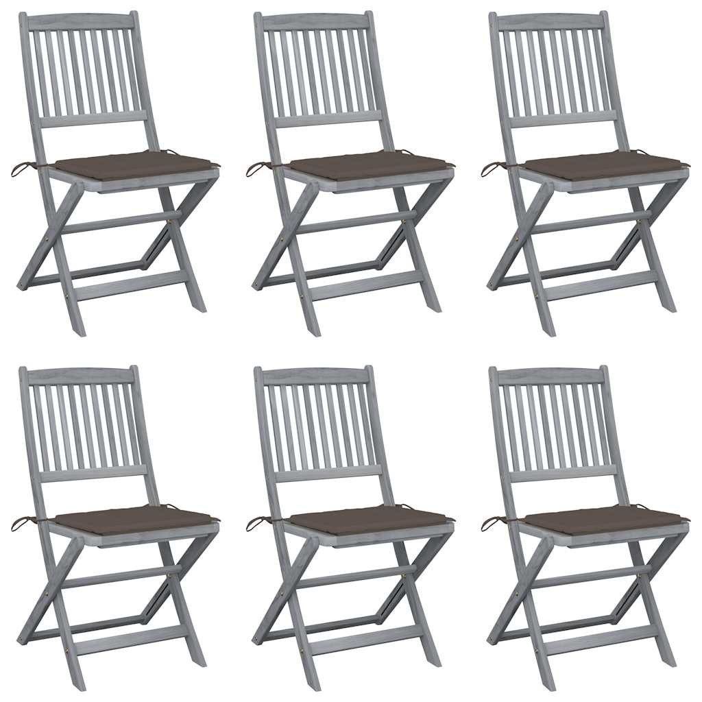 vidaXL Gartenstuhl Klappbare Gartenstühle 6 Stk. günstig online kaufen