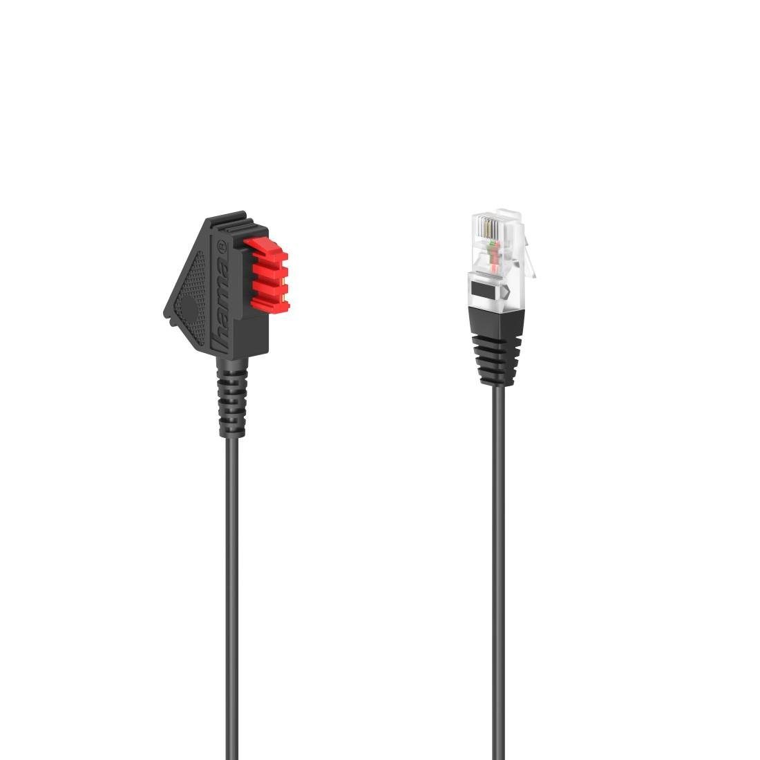 DSL-Box-Kabel TAE-F-Stecker-Modular-Stecker 8p2c 6 m Schwarz Telefonkabel
