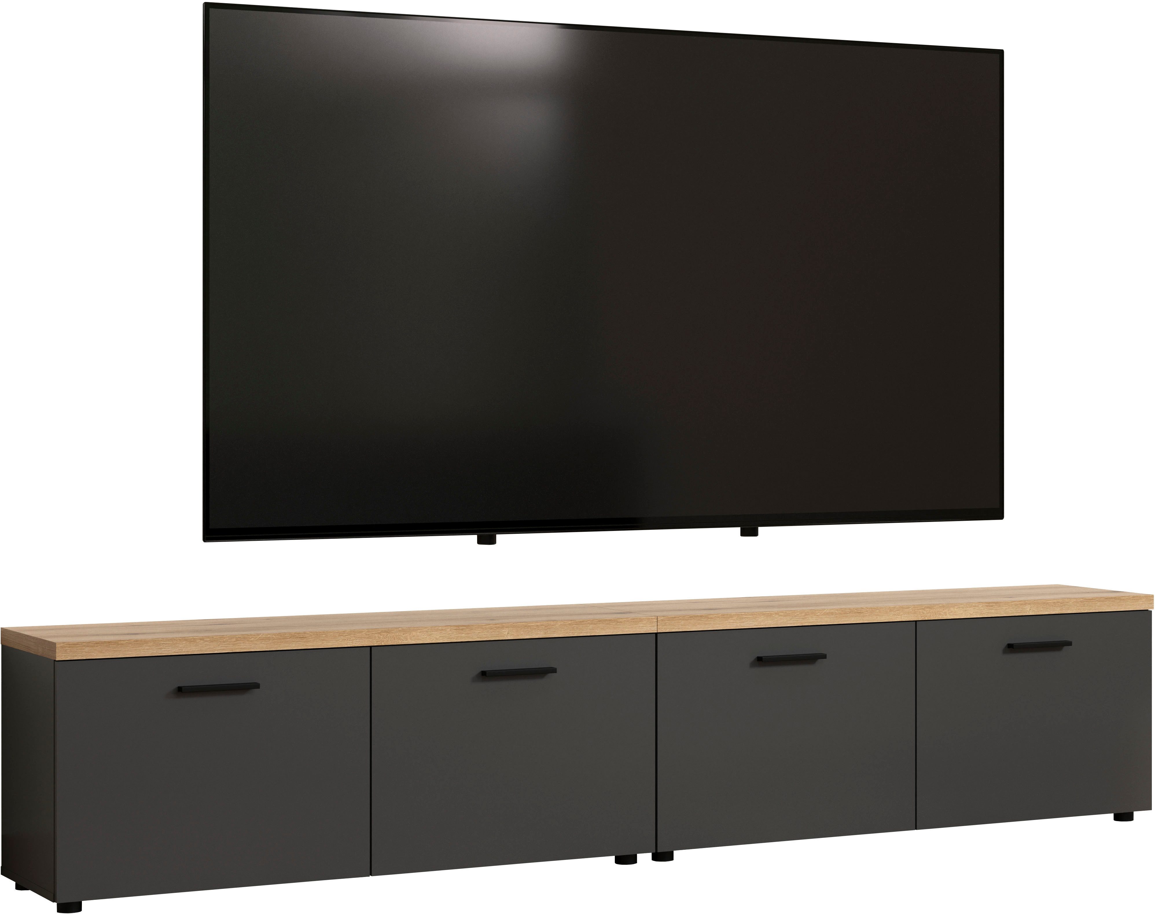 Home affaire TV-Wand Bajo, (2-St), Set bestehend aus: 2x TV-Lowboards