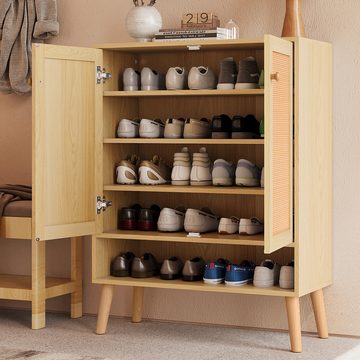 REDOM Schuhschrank Wohnzimmer Set (mit Großer Stauraum, in stilvollem Design) Enthält einen Sideboard und einen Schuhschrank