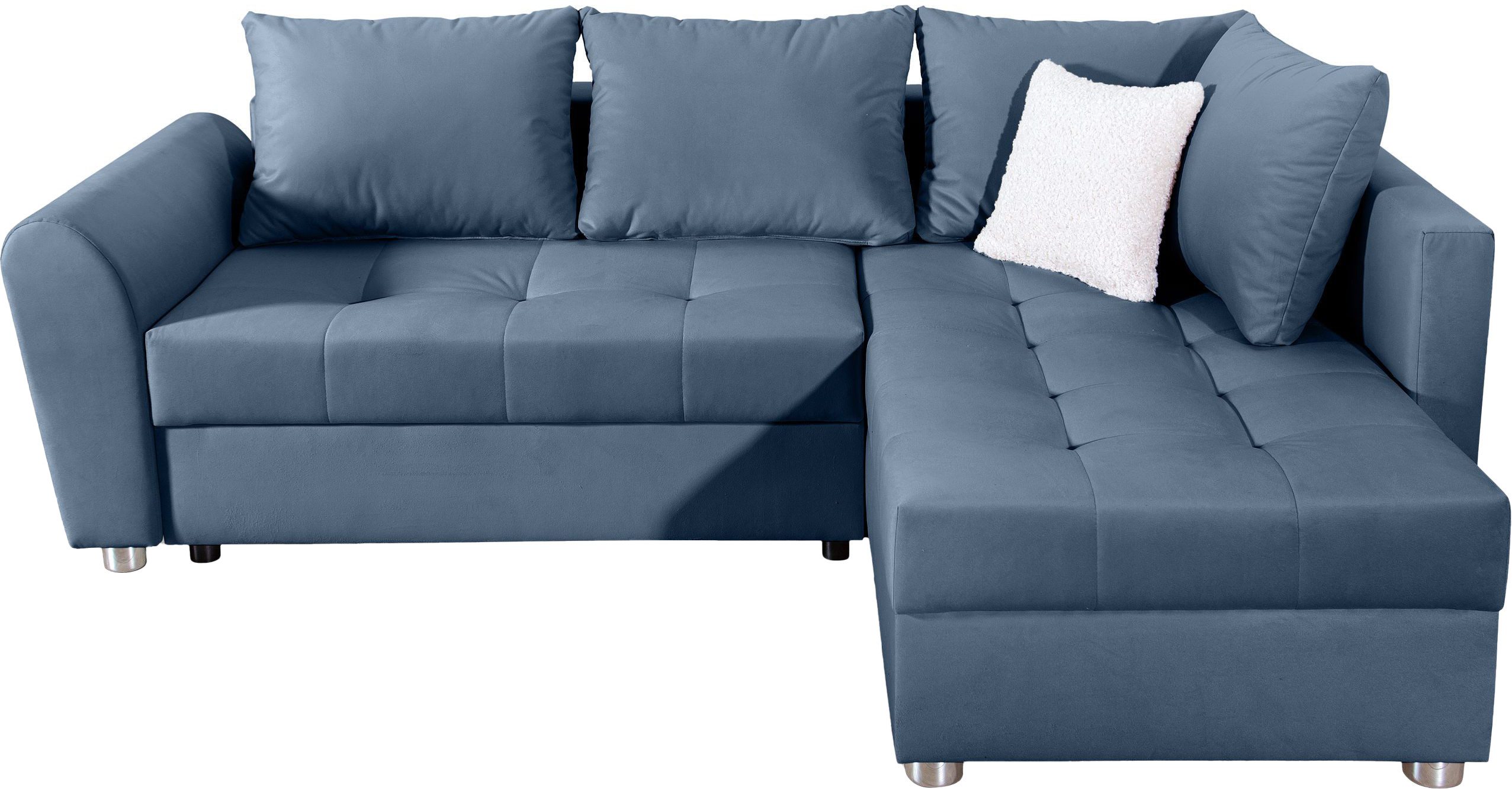 COLLECTION AB Ecksofa Jana L-Form, inkl. Bettfunktion,Bettkasten und Bonnel günstig online kaufen