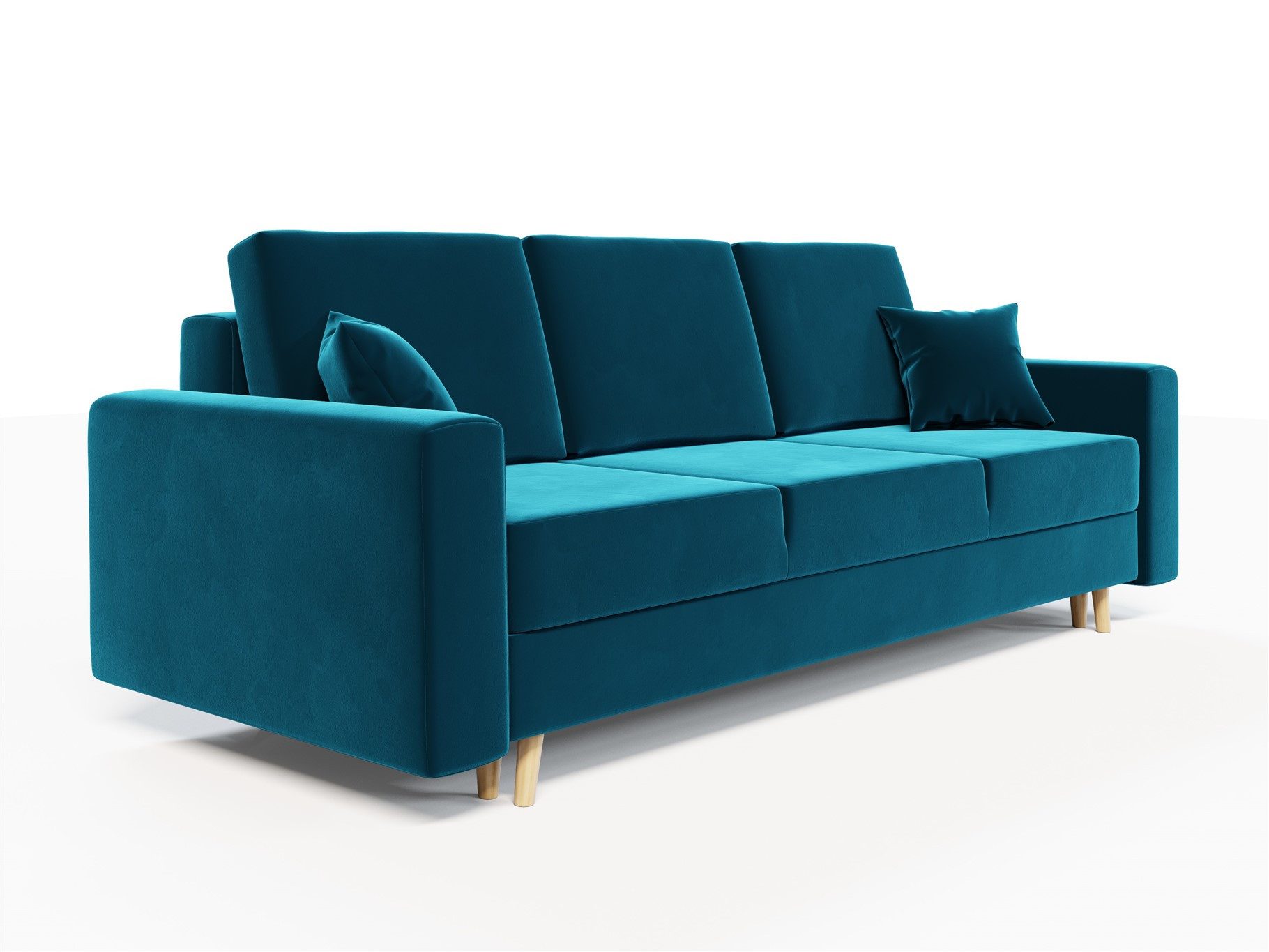 Fun Möbel 3-Sitzer Sofa CARDE mit Schlaffunktion in Stoff Itaka, inkl. Bettkasten, Rundumbezug