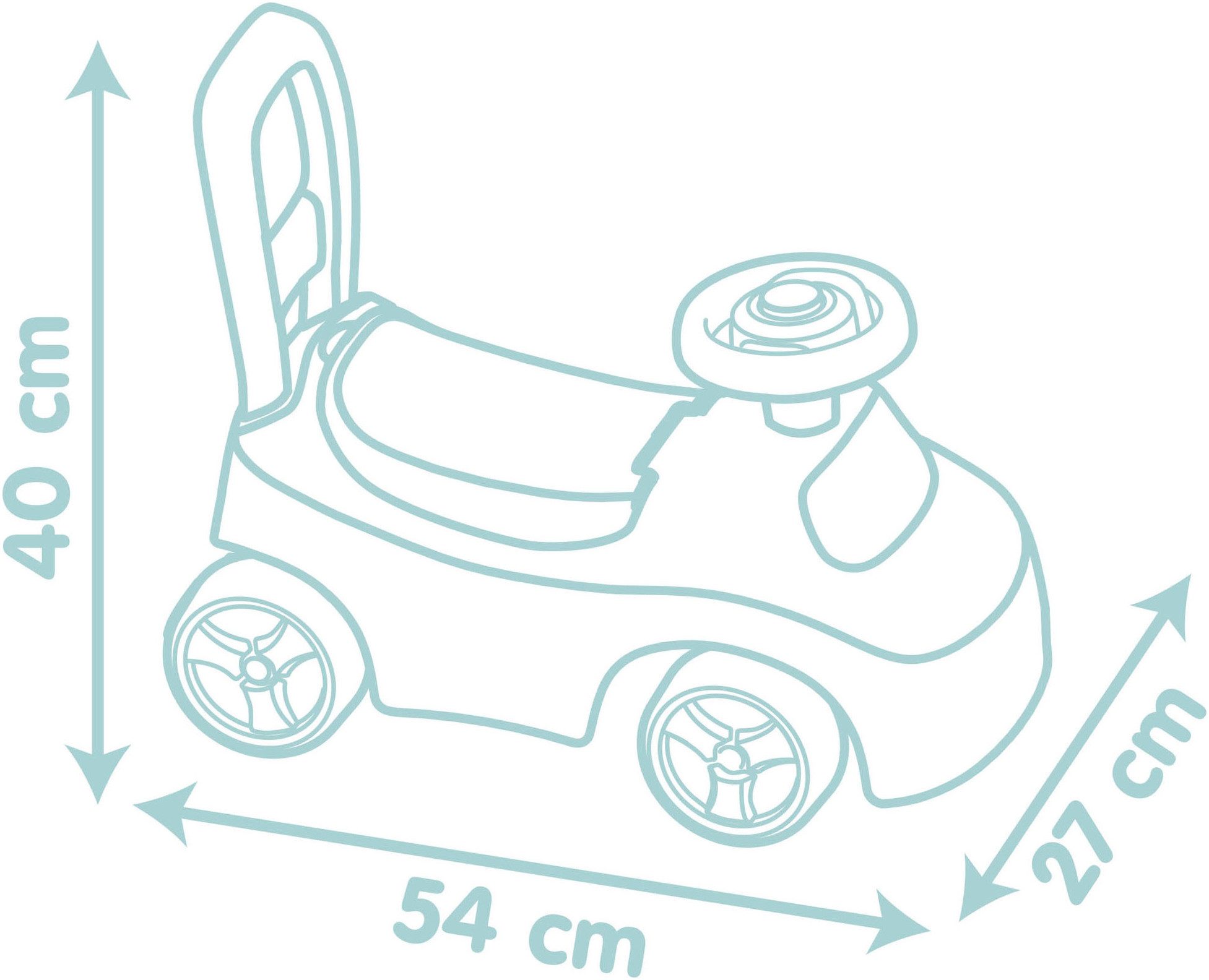Smoby Little Smoby Ride-On Car, also usable as a walking aid; Made in Europe