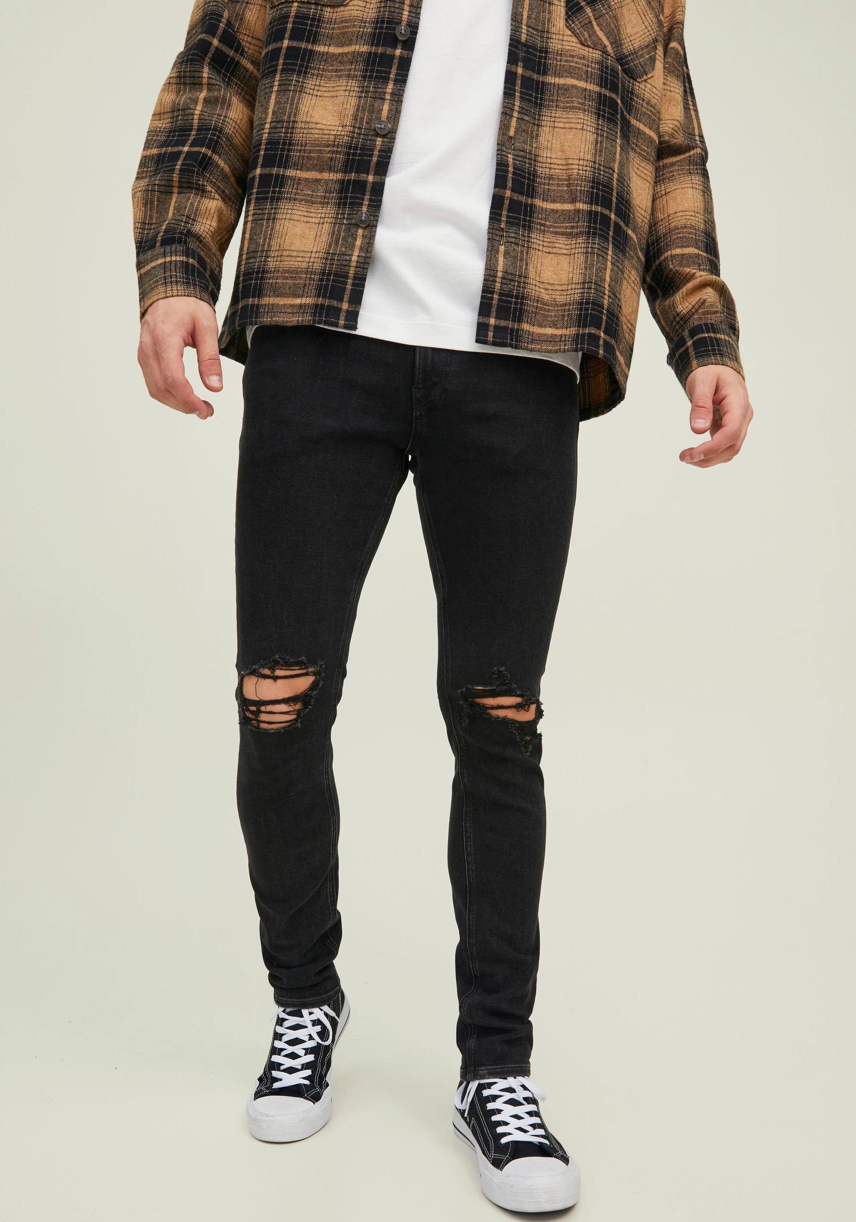 JJORIGINAL JJILIAM Black 314 Jack Jones Denim & Skinny-fit-Jeans GE