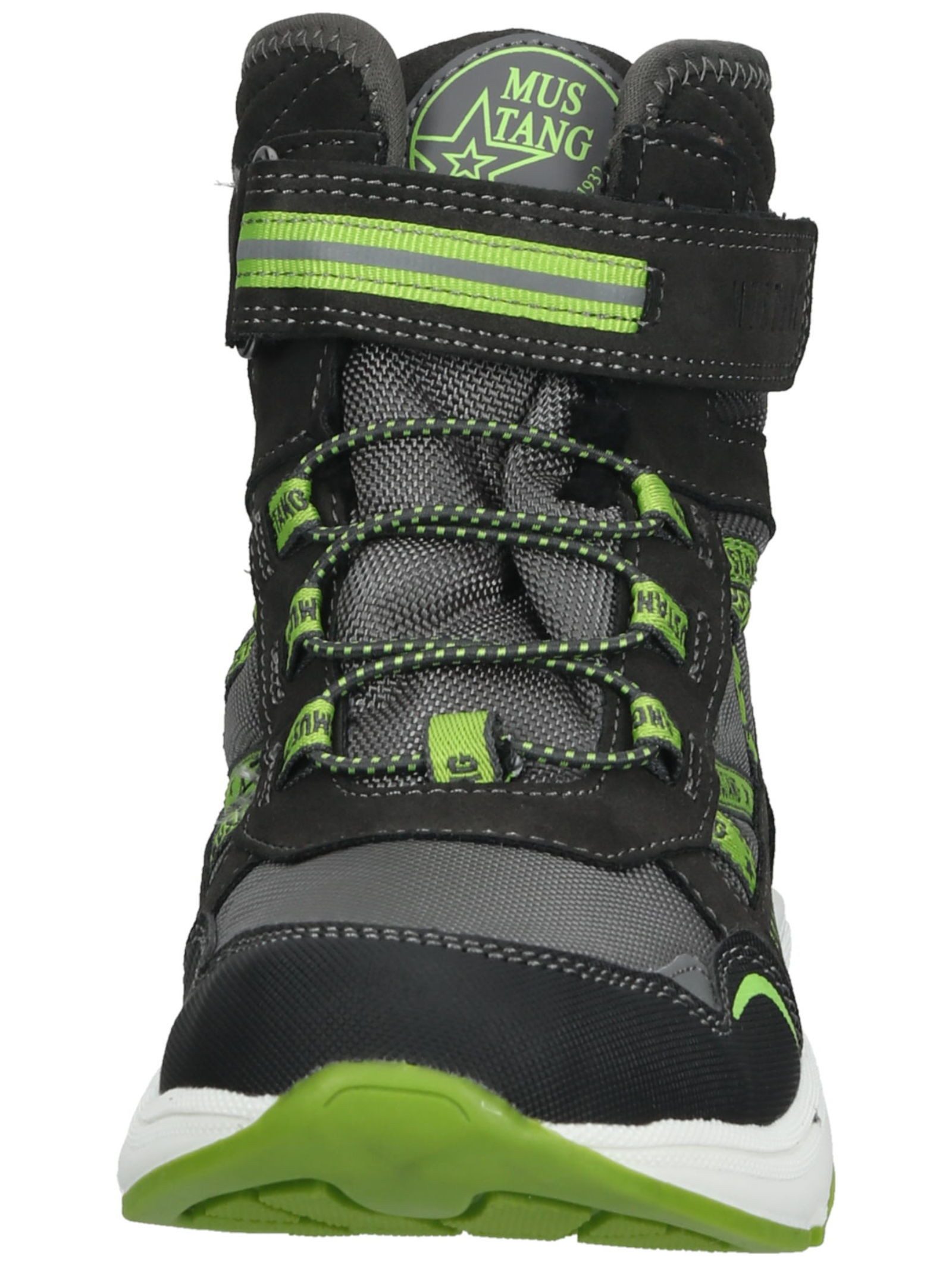 MUSTANG Stiefelette Lederimitat/Textil . Schnürstiefelette