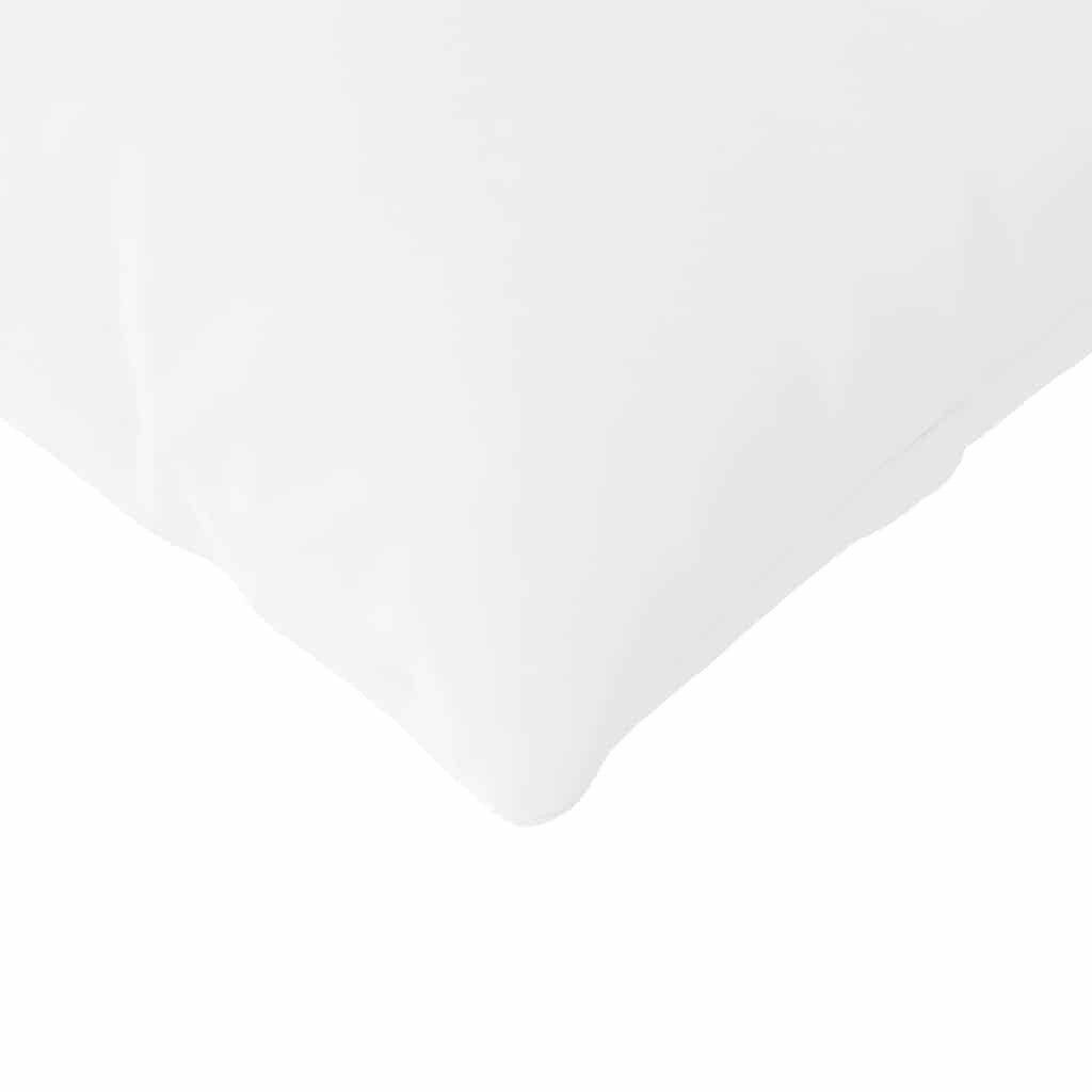 vidaXL Sitzauflage Sofakissen 2 pcs Weiß 200 x 40 cm Stoff, (2 St)