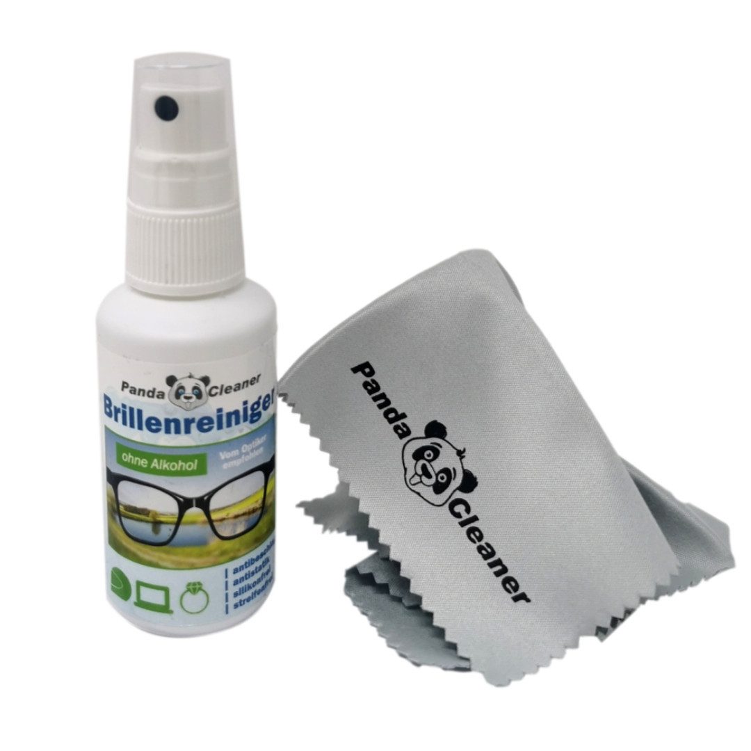PandaCleaner Brillenreiniger - Bio-Konzentrat - Anti-Beschlag-Formel Glasreiniger (50ml)