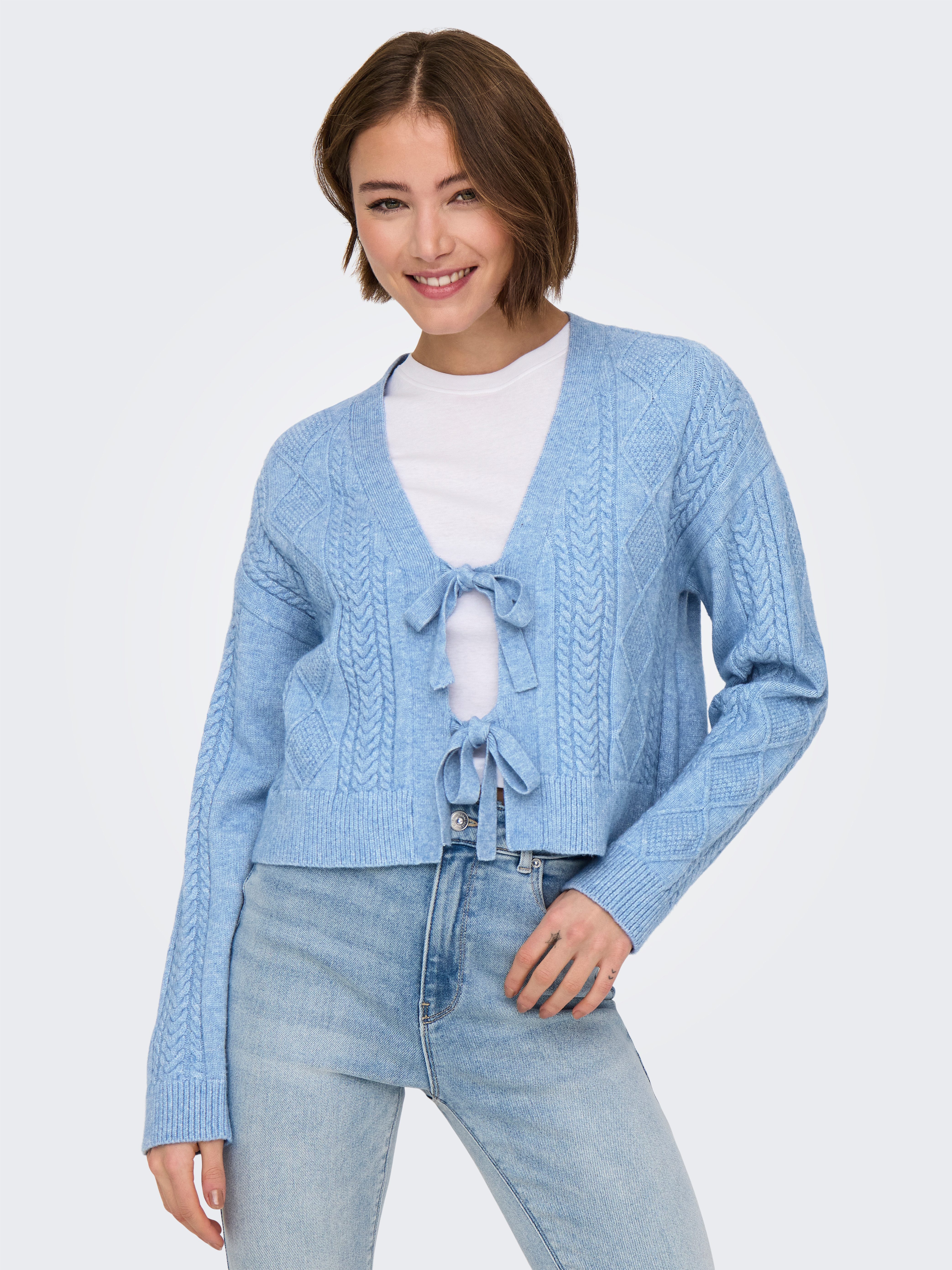 ONLY Strickjacke ONLFIA LS STRING CARDIGAN KNT NCA günstig online kaufen