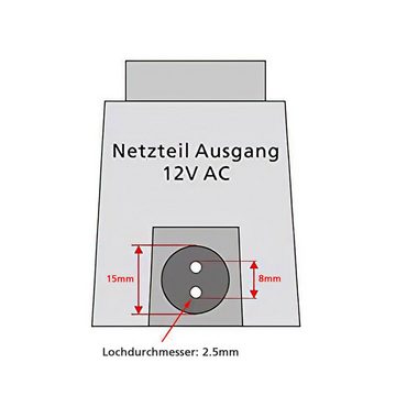 VBLED Außen Steckernetzteil 12V AC 45W IP67 LED Trafo