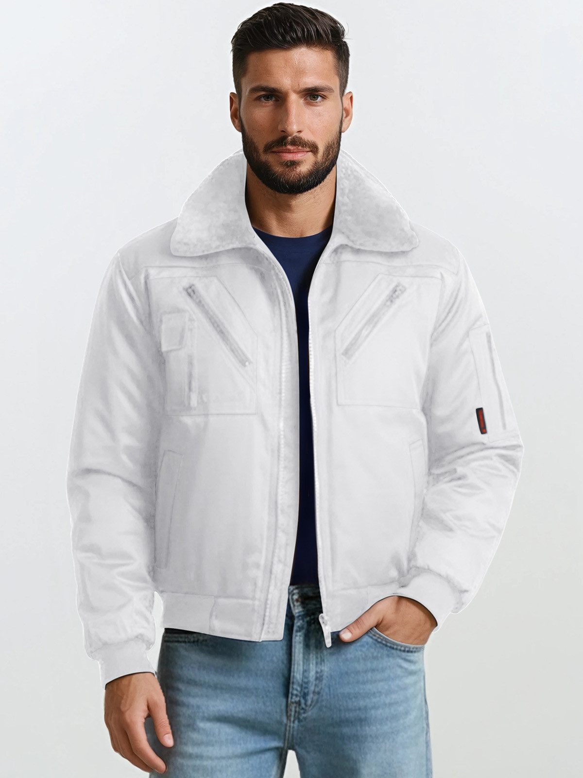 Pilotenjacke 4-in-1 Arbeitsjacke Übergangsjacke Winterjacke Wetterfest