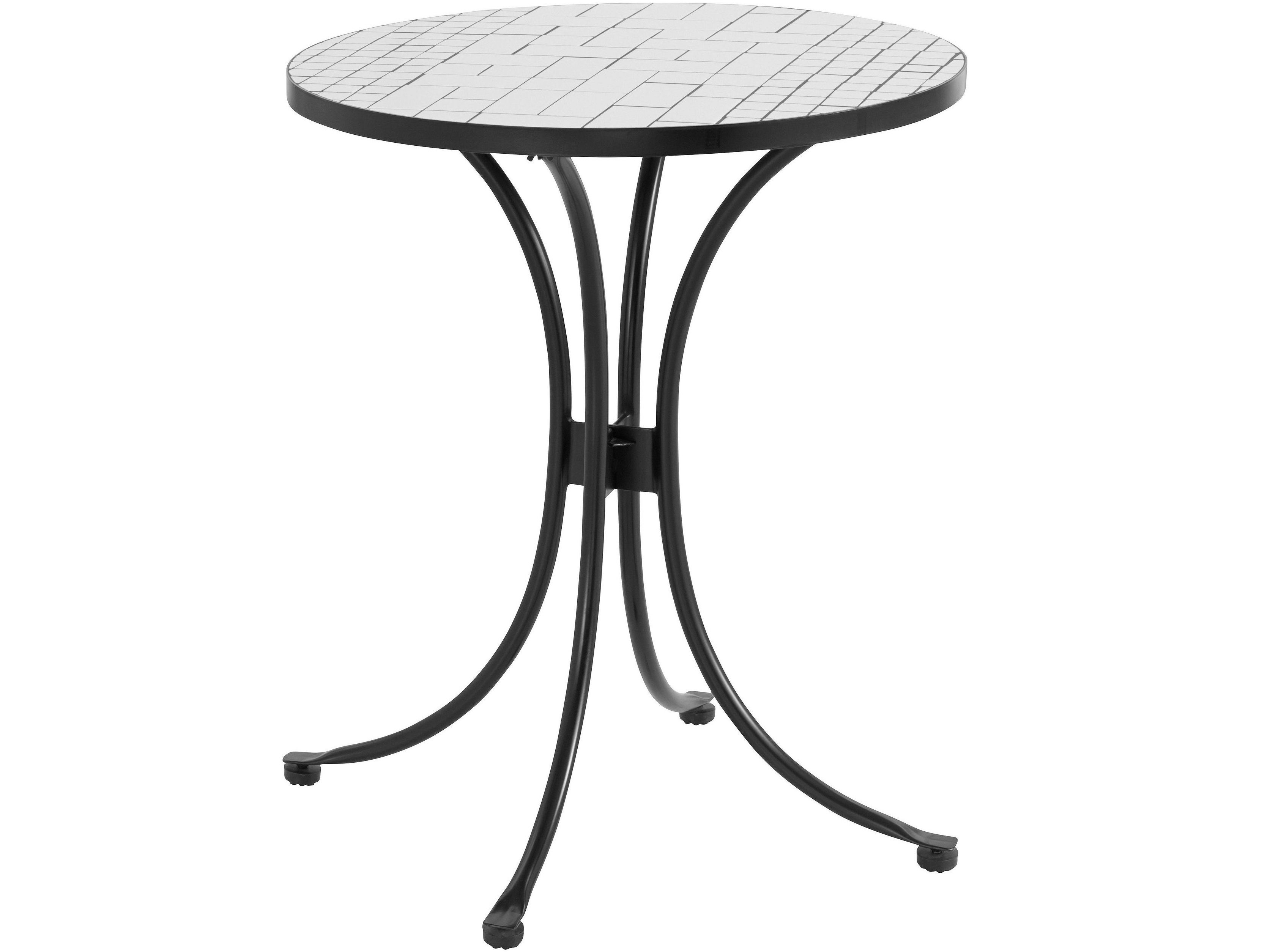 loft24 Bistrotisch Stanley, runder Bistro Tisch mit Metallgestell, Höhe 75 cm