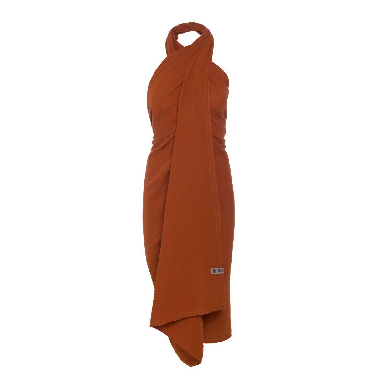 Knit Factory Pareo Liv Pareos 180x130 cm Glatt Rot, Pareo Tuch Strandtuch Umhängetuch