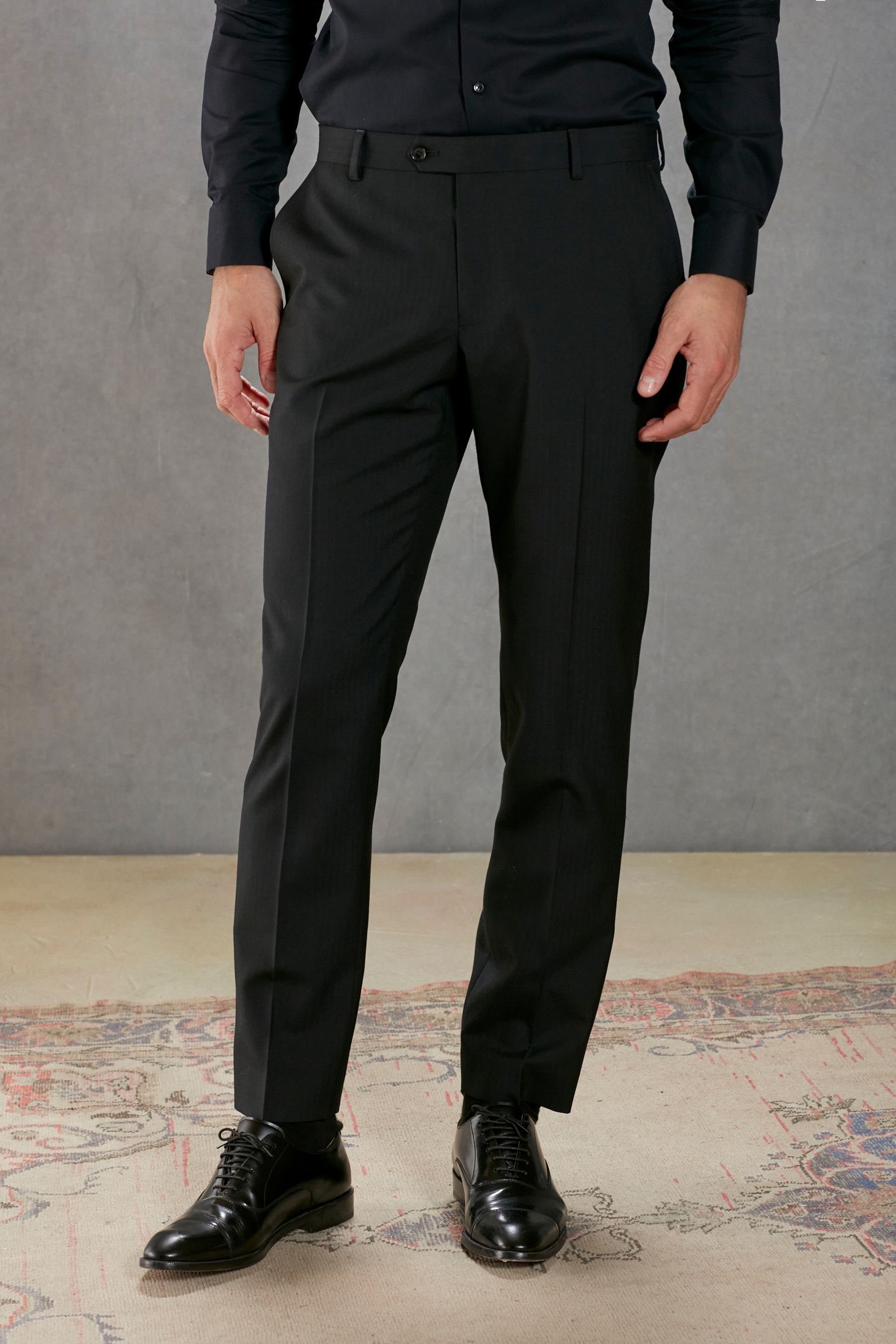 Next Anzughose Signature Slim Fit Anzug, Fischgrätmuster: Hose (1-tlg)